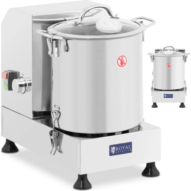 Royal Catering Maisto produktų smulkintuvas maišymas 3500 aps/min 9 l 1800 W