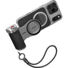 TELESIN Master Grip Kit Kompatibel mit iPhone 17 Pro Max, Magnetic Kameragriff Standard Set, Integrierter 3200mAh Akku, Kabelloses Laden, Graphen Handyhülle für Kühlung, DSLR Stil Griffhalterung