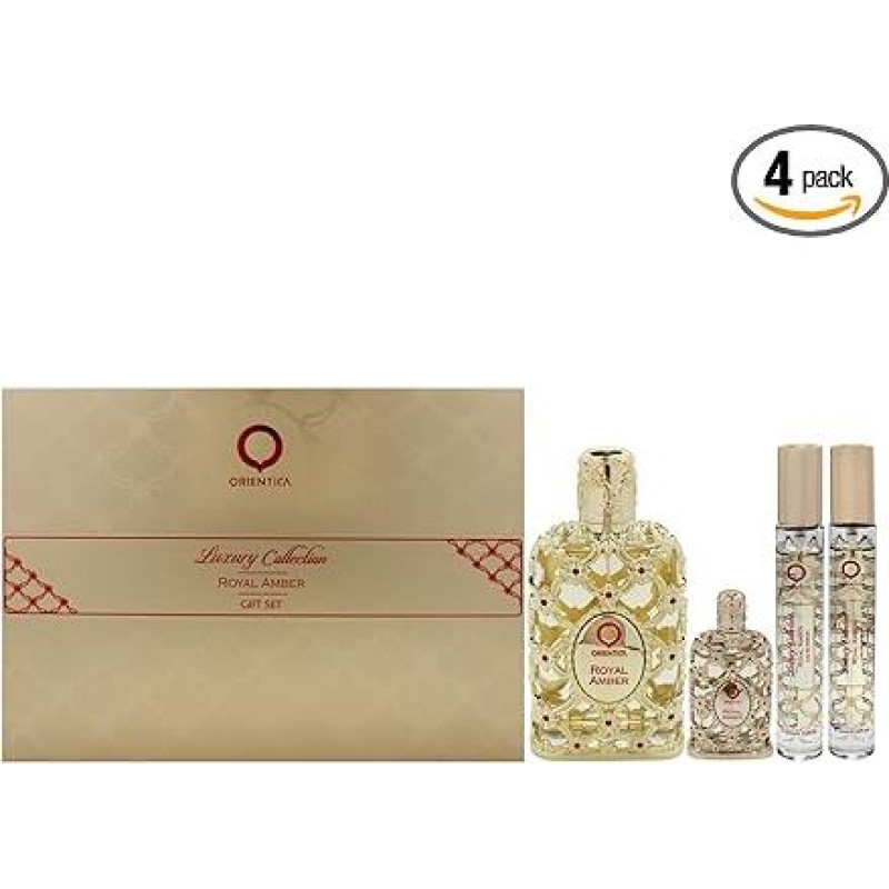 4 dalių dovanų rinkinys moterims - 2,7oz EDP purškalas, 7,5ml EDP purškalas, 2 x 10ml EDP purškalas