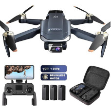 Permanent Brushless Motor Drone with 84 Minutes Super Long Flight Time, Drone with 4K HD Camera for Beginners, CHUBORY A77 WiFi FPV Quadcopter, Automatic Following, A77-DE-250630-1