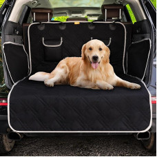 Toozey SUV Cargo Liner for Dogs, XL, Waterproof Dog Boot Seat Cover for Rear Boot Pet Cargo Cover Liner for SUV/Van/Truck, Black