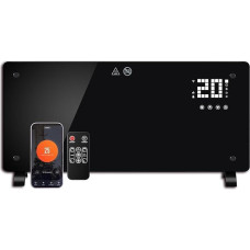 DONYER POWER 2500 W konvektorinis šildytuvas, itin plonas sieninis arba laisvai pastatomas, 24 val. laikmačio nuotolinio valdymo pultas su 