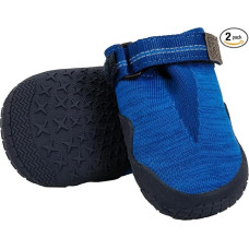 RUFFWEAR Hi & Light batai šunims, pora, aukščiausios kokybės batai šunims, kvėpuojantys takų batai su sukibimu, bėgimo ir laipiojimo batai šunims arba sužeistoms letenoms, apsauga karštu ir šaltu oru, 6,4 cm, mėlynas baseinas