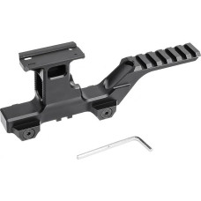 Taktinio optinio taikiklio pagrindo tvirtinimo adapteris, Picatinny bėgio pagrindas mini raudonojo taško taikikliui T1/T2, 20 mm Picatinny/Weaver bėgių sistemos tvirtinimo pagrindas