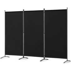 Angel Living Privacy Screen, Balcony Cover, Balcony Privacy Screen, Room Divider, Divider (Black, 243 x 180 cm)