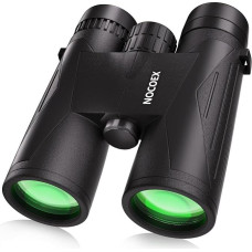 NOCOEX 12x42 žiūronai Kompaktiški didelės galios suaugusiųjų BAK4 prizmės FMC objektyvas Vandeniui atsparūs paukščių stebėjimui Lauko medžioklė Kelionės sportas Koncertas su krepšiu ir kaklo dirželiu