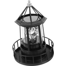 Milisten Sodo švyturys Saulės energija maitinama besisukanti šviesa Didelė saulės švyturio kraštovaizdžio lempa, skirta naudoti lauke