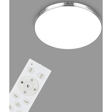 BRILONER Leuchten 3679-018 LED vonios kambario lubinis šviestuvas, blizgesio efektas, RGB vonios kambario šviestuvas, IP44 LED vonios kambario šviestuvas, reguliuojama spalvų temperatūra, chromas, 355 x 65 mm (DxH), chromas