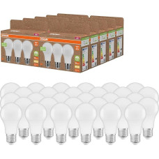OSRAM Nature Loop – Particularly Sustainable LED Bulbs Made of Recycled Plastic, Value Pack with 30 Bulbs, Replaces Conventional 60 W Bulbs, Bulb Shape, E27, Warm White (2700 K), Environmentally