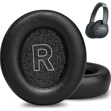 AHG Premium Replacement Soundcore Q30 Headphones Ear Pads / Soundcore Q35 Ear Pads Compatible with Anker Soundcore Life Q30 Q35 (Black) Premium Protein Leather / High Density Foam / Extra Thick