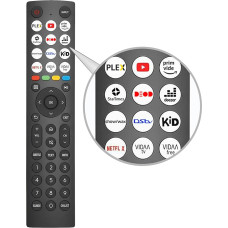 FOXRMT Hisense Replacement Remote Control for Vidda UHD Smart 4K TV with 12 Buttons, No Configuration Required, Universal Remote Control for Hisense TV