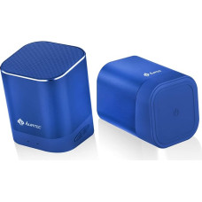 Portable Bluetooth Speaker AT1, AURTEC Dual Wireless Speaker with Real Wireless Stereo Technology, Strong Bass and Powerful Volume, Bluetooth 4.2 for iOS, Android, More Blue