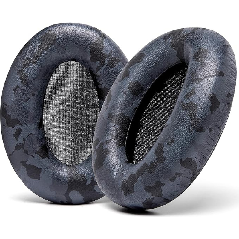 WC Wicked Cushions Extra Thick Replacement Earpads Compatible with Sony WH-1000XM3 Headphones - Black Camo