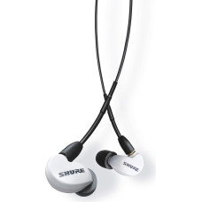 Shure AONIC 215 Wired Sound Isolating Earbuds, Transparent Sound, One Driver, In-Ear, Detachable Cable, High Quality and Durable, Compatible with Apple and Android Devices - White