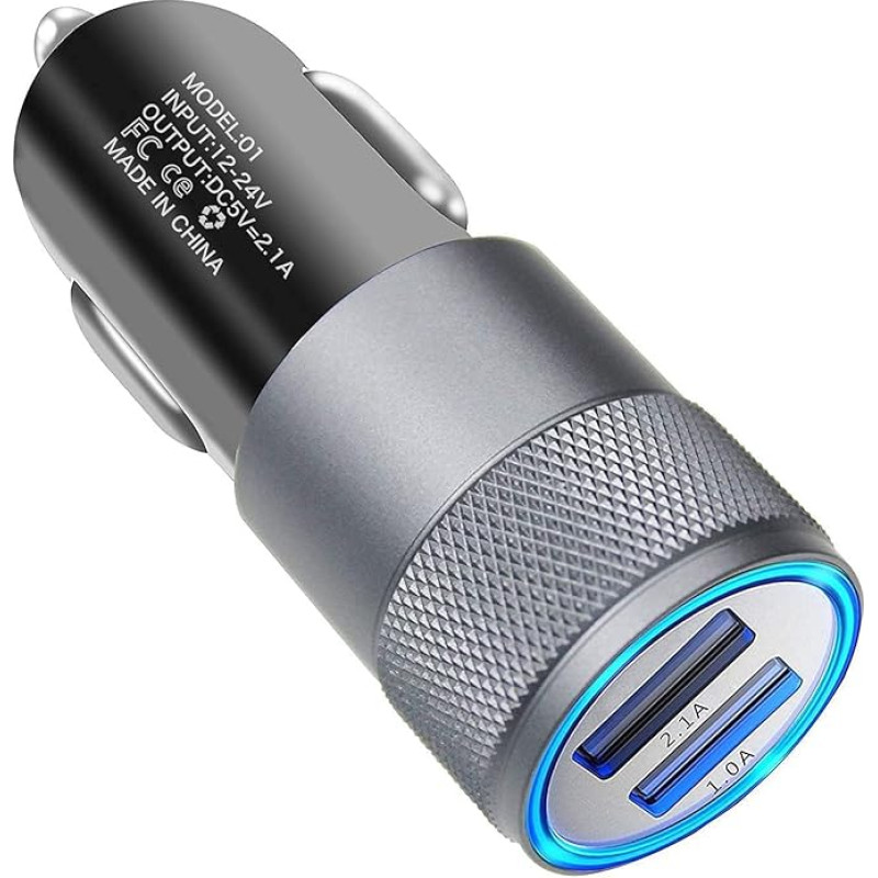 CAM2 Car Charger, 2.1 A 2-Port USB Fast Car Charger