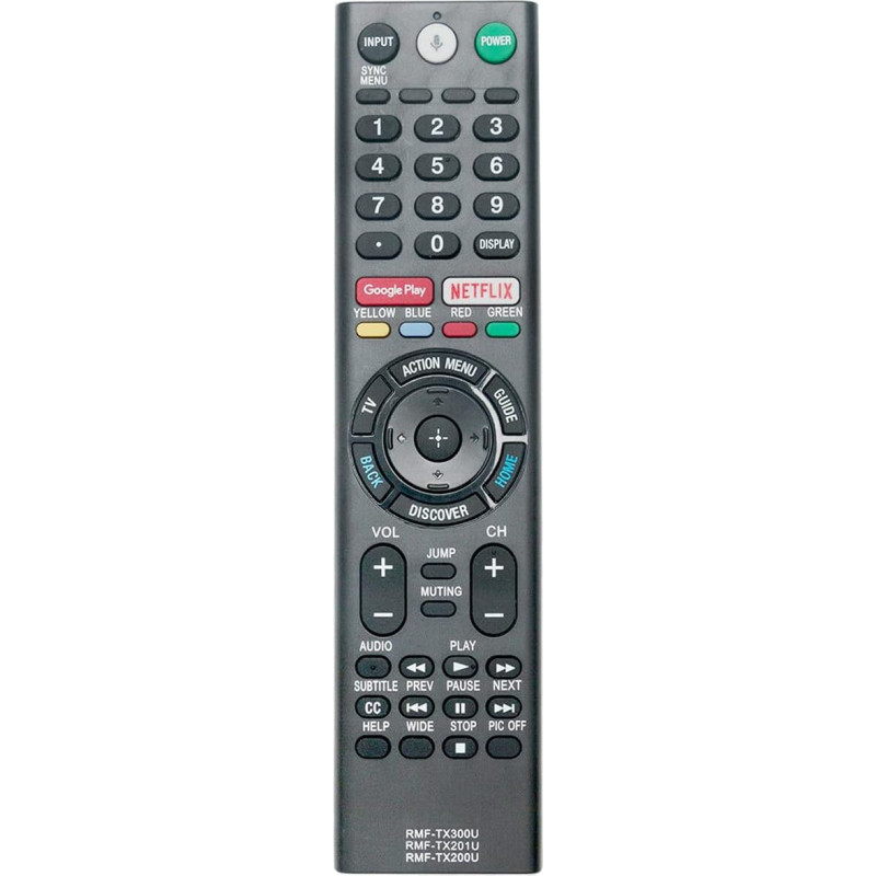 AULCMEET RMF-TX300U RMF-TX201U RMT-TX200U Replacement Voice Remote Control Suit for Sony TV XBR-43X800E XBR55X900C XBR-65X810C XBR65X810C XBR-49X800D XBR-49X900E XBR-49X900E XBR-555X8550D XBR-55X850DS