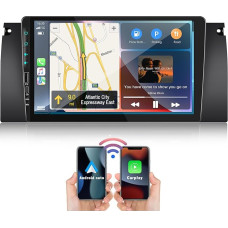 Upgrade: SIXWIN 2+64G Android 13 Car Radio for BMW E39 X5 E38 M5 with Carplay/Android Auto/Mirrorlink, 9 Inch Capacitive Touchscreen Supports WiFi/GPS/FM/Bluetooth/SWC