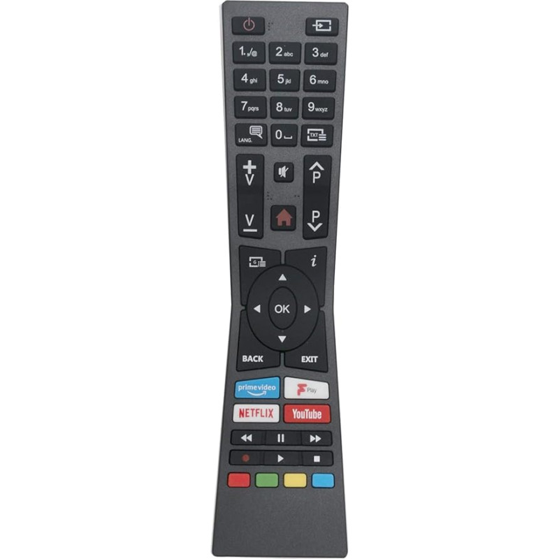 ALLIMITY RM-C3338 RMC3338 Remote Control Replaces JVC Smart 4K UHD TV with Netflix YouTube Buttons LT-32C790 LT-49C898 LT-55C870 LT-32C795 LT-43C795 LT-43C890 LT-40C790 LT-40C; 890.