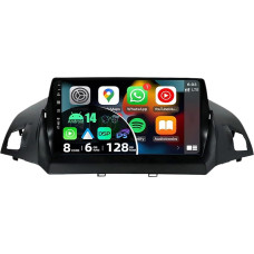 JOYX - [6G+128G] - Android 12 Car Radio Fits Ford Kuga (2013-2018) - Wireless Carplay + Android Car - Camera & Mic - IPS 9 Inch 2 DIN - 8 Core -DSP Steering Wheel Control WiFi DAB Fast-Boot 360 Camera