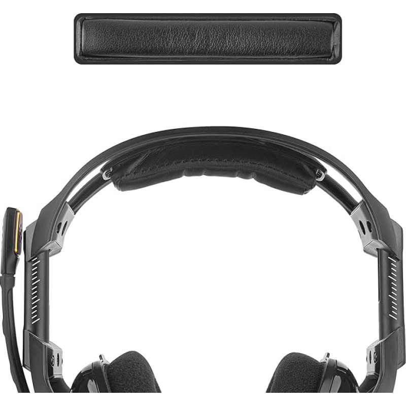 Geekria Protein Leather Headband Pad, Compatible with Astro A50 Gen 3, A50 Gen 4 Headphones Replacement Band/Headset Headband Cushion Cover Repair Parts (Black)