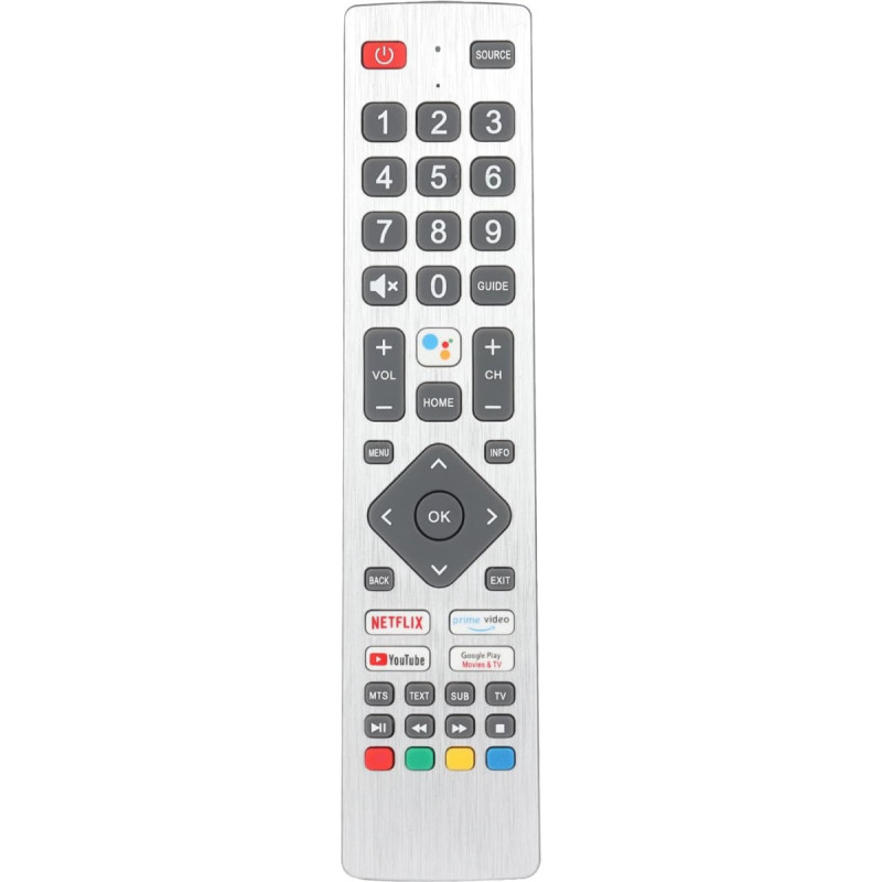 Voice Remote Control SHWRMC0133 Compatible with Sharp TV 40BL2EA 40BL4EA 40BL5EA 50BL2EA 24BI2EA 32BI2EA 40BI2EA Replacement Controller with Prime Video Google Play Netflix and YouTube Buttons