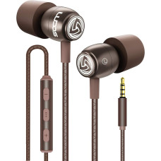 LUDOS Clamour In-Ear Headphones - Wired Earphones with Microphone and Bass, Premium Audio Quality, Memory Foam, Reinforced Cable, Headphones with Volume Control for iPhone, Apple, iPad