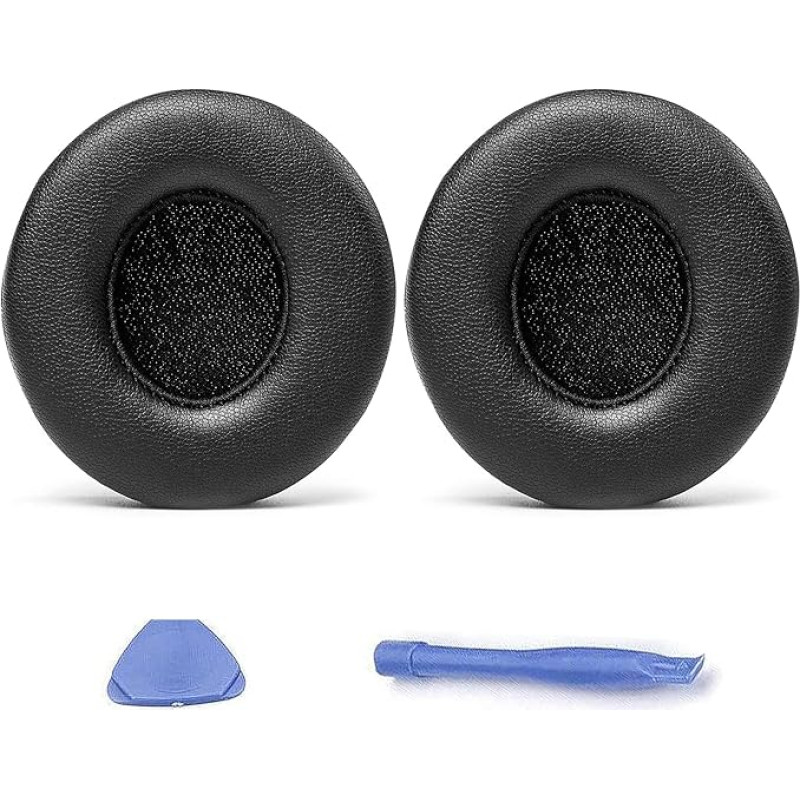 Friendship Beats Solo 2 & 3 Replacement Pads, Memory Foam Ear Pads Replacement for Wireless Headphones Beats Solo 2.0 3.0 Replacement Ear Pad Cushion Cover with Replacement Tool