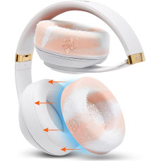 WC SweatZ - Patented Protective Ear Pad Covers Made by WC | Fits Beats Studio 3 & 2 (Does Not Fit Beats Solo) / Bose QC35 & 35II / Bose 700 and More | Pink Marble