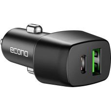 Econo Original 30 W USB C Car Charger Adapter, 12 V/24 V Dual Port Fast Charging Socket with PD and QC3.0, in Car Mobile Phone Charger Cigarette Lighter Compatible with iPhone 14/13/12/11/Pro, Samsung