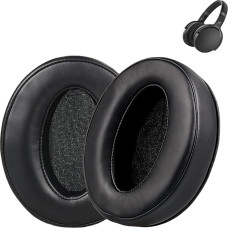 HoneTeek Replacement Ear Pads for Sennheiser HD 4.50 BTNC / HD4.40 Headphone Sponge Covers for Enhanced Listening Headset Headphone Leather Case Earmuffs (Black)