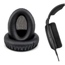 Ear Pads Cushion Replacement for SENNHEISER HD650, HD600, HD580, HD660 S, HD565, HD545 Over-Ear Headphones, Ear Pads with Softer Protein Leather, Noise Isolating Memory Foam, Black