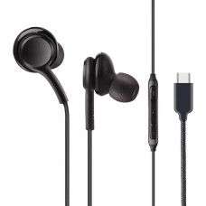 AMPLE Type C Earbuds for Samsung Galaxy Z Flip 3 Wired Digital HiFi Stereo In-Ear Bass USB C Earphones with Mic and Volume Control Compatible with Samsung Galaxy Z Flip 3