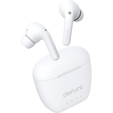 Defunc True Audio In-Ear True Wireless Earbuds, Low Latency, Bluetooth 5.3 Dual Headphones, 30 Minutes Quick Charge Case, Touch Control, IPX4 Waterproof & 3 Ear Plug Sizes, White