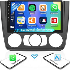 OiLiehu 2G + 64G Android 13 Car Radio 2DIN Carplay Android Car for BMW 1 Series E87 E81 E82 E88 2004-2011 Car Radio with Screen 9 Inch Support HiFi/Equalizer/Bluetooth/FM RDS/WiFi/GPS