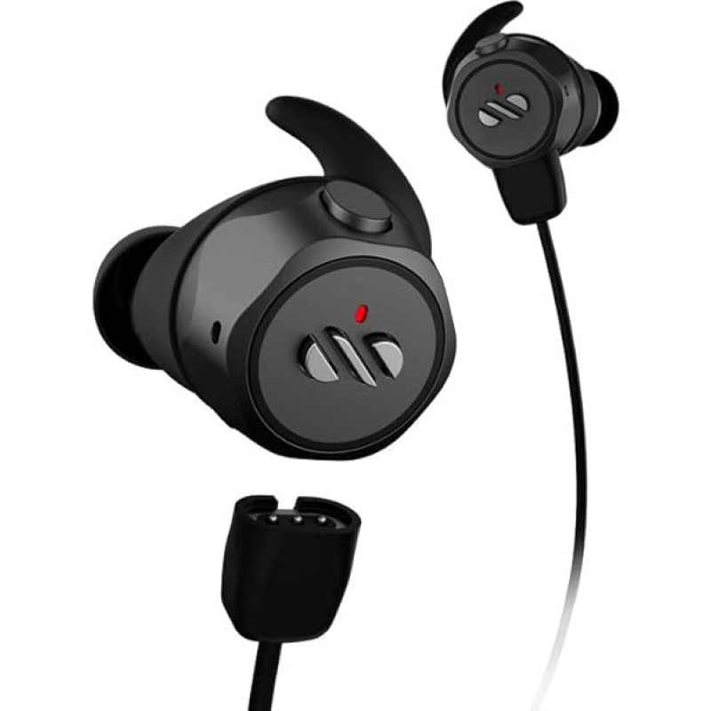 Airloop Snap 3-in-1 Earbuds, Black, Small