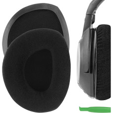 Geekria Comfort Cuscinetti di ricambio in Velluto per cuffie Sennheiser RS160, HDR160, RS170, HDR170, RS175, RS180, RS185, RS195 Parti di riparazione (Nero)