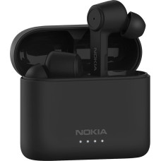 Nokia BH 805 Noise Cancelling Earbuds, Wireless Bluetooth Headphones, 20 Hours Playtime, IPX5 Water Resistance, Smart Touch Controls, Quick Charge Function, Charging Case, Black