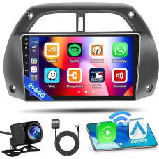 Inefala For Toyota RAV4 II (XA20) 2000 2001 2002 2003 Car Radio Android 13 2G + 64G with Wireless Carplay, Android Car, 9 Inch Touchscreen Radio with GPS, WiFi, RDS/FM, USB, SWC, Microphone, Rear View