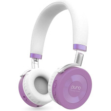 Puro Sound Labs JuniorJam Plus Volume Limiting Headphones for Kids, Safe Audio Protection for Hearing - Adjustable Bluetooth Headphones for Tablets, Smartphones, PCs (Purple)