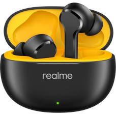 realme TechLife Buds T100 | IPX5 Water Resistance | Bluetooth 5.3 | Up to 28 Hours Total Playback - (Black) Wireless