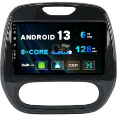 SXAUTO - 6G + 128G - Android 12 IPS Car Radio for Renault Kaptur Captur (2014-2019) - Built-in Carplay/Android Car/DSP - LED Camera + MIC - DAB Steering Wheel Control Fast Boot 360-CAM - 2 DIN 9