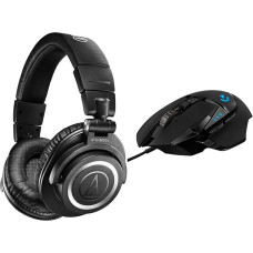 Audio-Technica M50xBT2 Wireless Headphones Black & Logitech G502 HERO High-Performance Gaming Mouse with HERO 25K DPI Optical Sensor