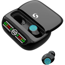 SERVOMASTER Wireless Earbuds Compatible with iPhone and Android, Noise Cancellation with Secure Fit and Charging Case