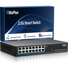 16 prievadų 2,5 Gb/s nevaldomas eterneto komutatorius, 16x2,5G Base-T prievadų. 