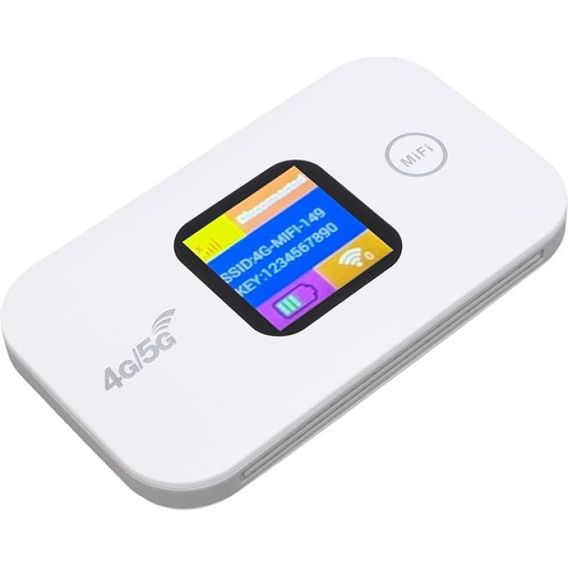 4G LTE WiFi mobilusis prieigos taškas, nešiojamasis WiFi maršrutizatorius su SIM kortelės lizdu, galima prijungti iki 10 įrenginių, 300 Mbit/s 5G didelės spartos kišenės, belaidis tinklas