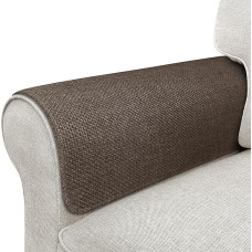 Sofos porankio užvalkalai, neperšlampamas porankio užvalkalas sofos foteliui, neslystantys porankio užvalkalai, sofos porankio užvalkalai, porankio užvalkalai, fotelio užvalkalai, 2 komplektų rinkinys (rudas, 61x50 cm)