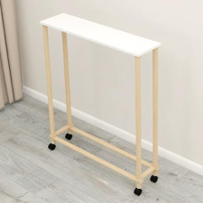 Sofatisch, schmaler Konsolentisch, hinter Couchtisch, Eingangstisch mit 360 drehbaren Universalrollen, Ausstellungsregal, Flurtisch für Akzentfoyer