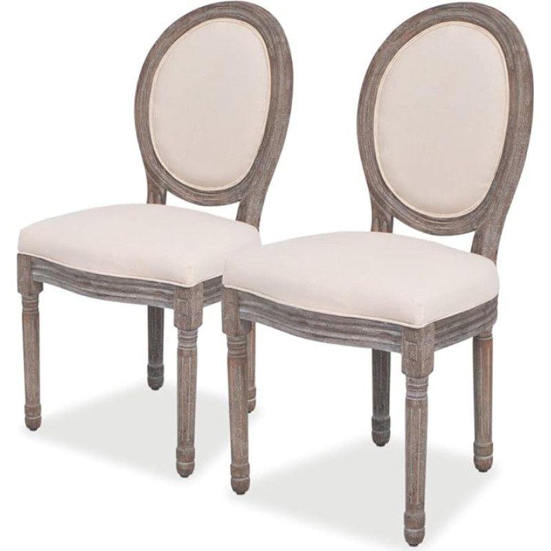 VidaXL Šezlongai salėje prie lovos 2 vienetai Lin