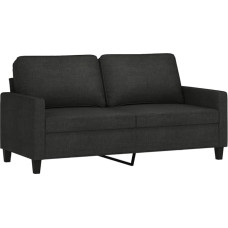 ULUYYUC Chaiselongue Camping Sofa Sofas & Couches Schlafcouch - 2-Sitzer-Sofa Schwarz 140 cm Stoff für Lounge Garten Party Terrasse