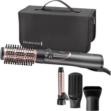 Remington AS8606 Rotating Hot Air Brush (Automatic), Curl&Straight 3-in-1 Ion Styler: Volume, Curls and Smooth Styles, 4 Attachments (Volume Styler, Curling Iron, Styling Concentrator, Paddle Brush)